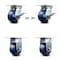 Service Caster 4 Inch Solid Poly Caster Brakes/Swivel Locks and 2 Rigid, 2PK SCC-35S420-SPUB-SLB-BSL-2-R-2 - alternate 1